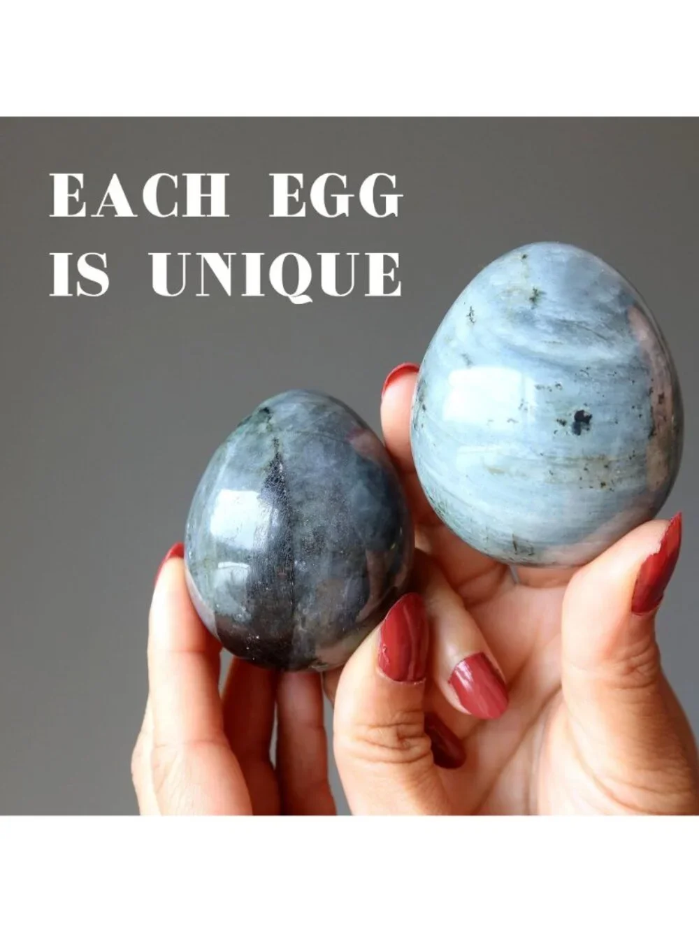 Labradorite Egg Rainbow Peacock Glowing Silver Gemstone Crystal